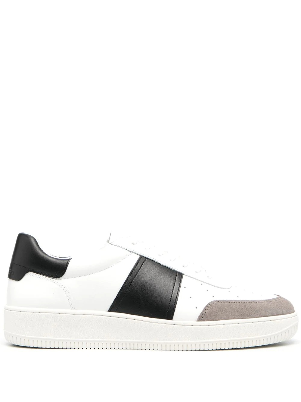 panelled low-top sneakers - 1