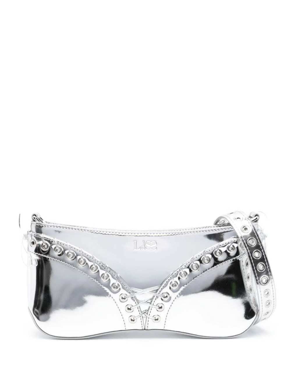 The Cleavage mirrored leather bag - 1