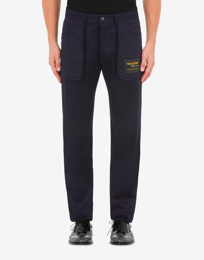 Moschino INSIDE OUT DETAILS GABARDINE TROUSERS outlook