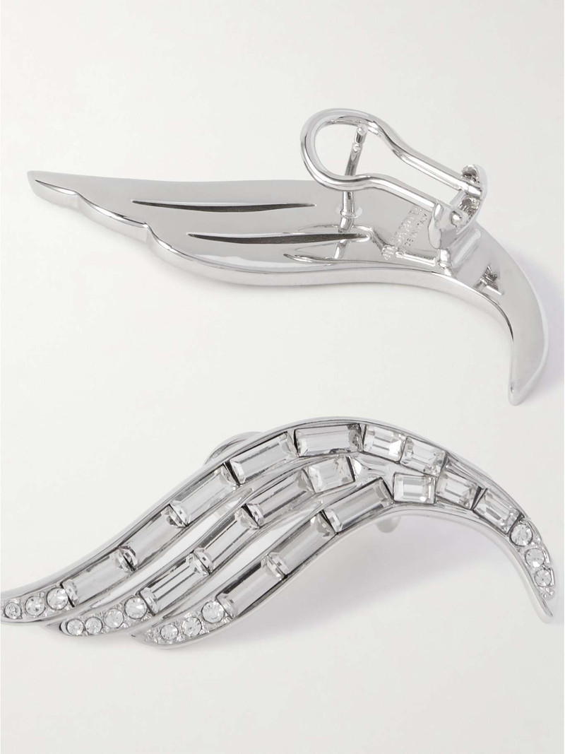 Silver-tone crystal earrings Silver 3