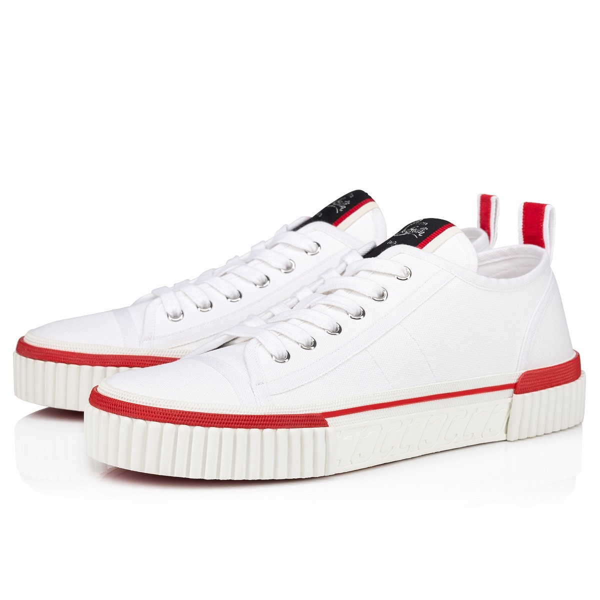 Christian Louboutin Astroloubi Spiked Leather and Mesh Sneakers - Men - White Sneakers - EU 42