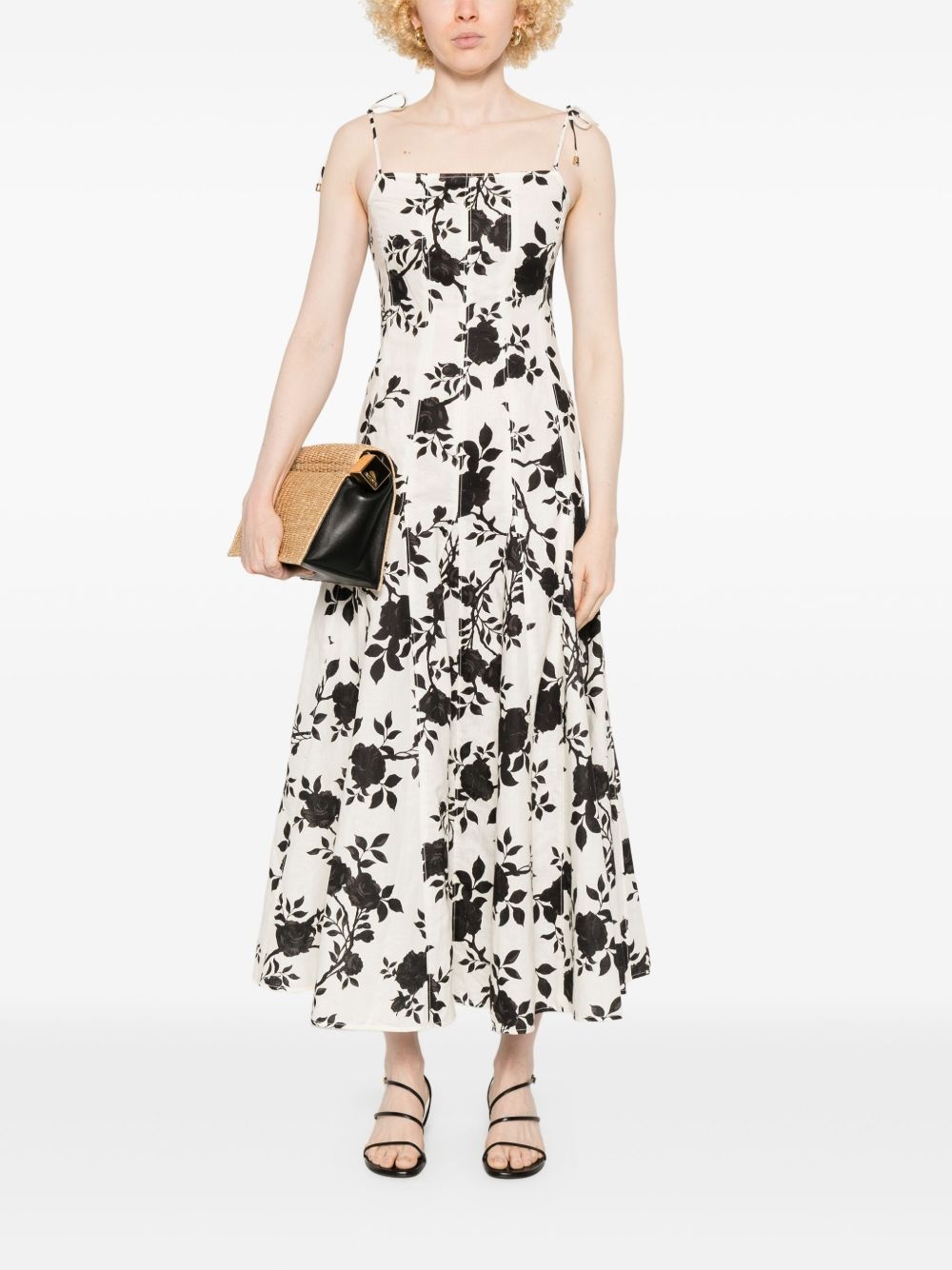 floral-print midi dress - 2