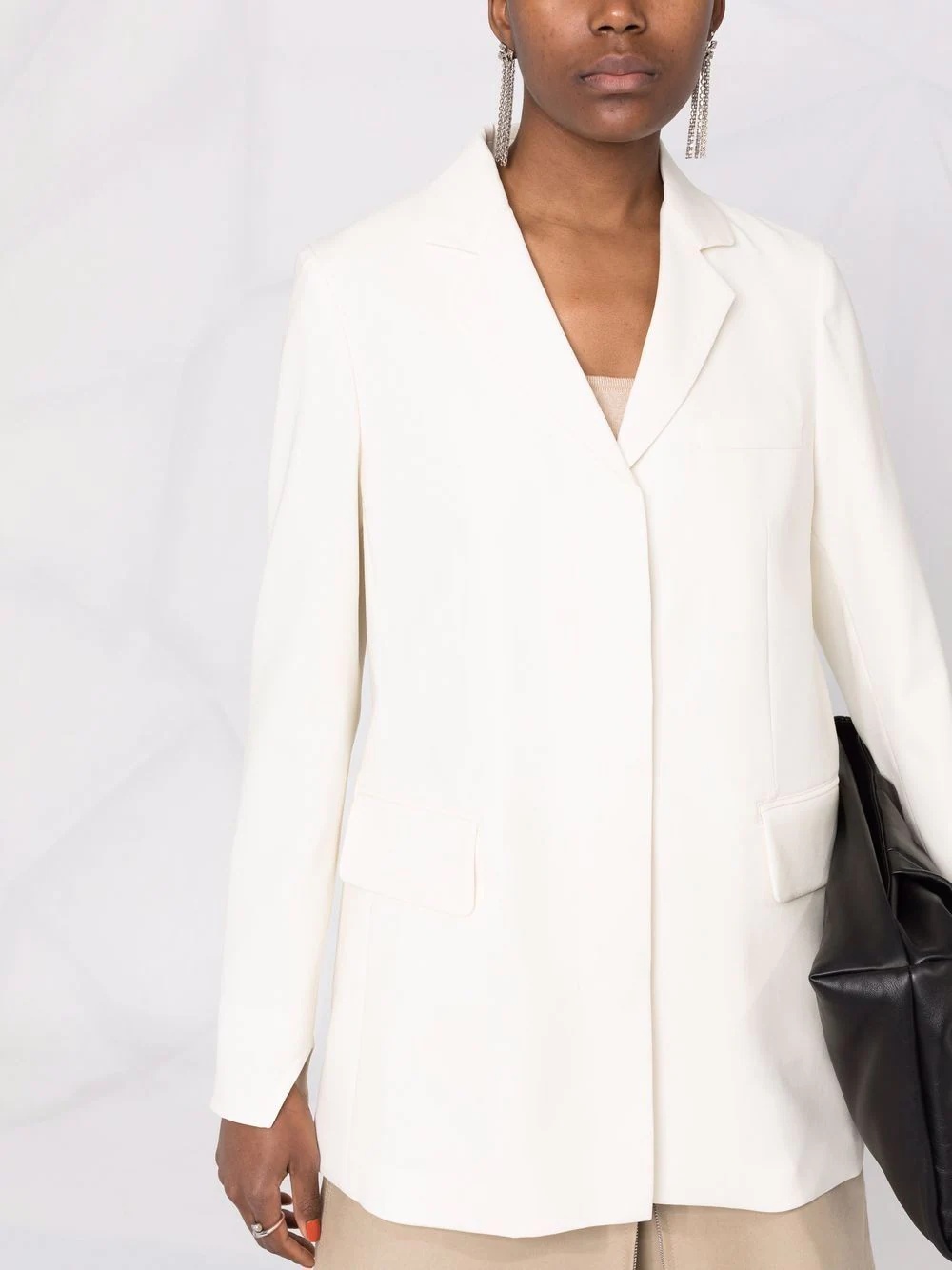 tailored single-breasted blazer - 5