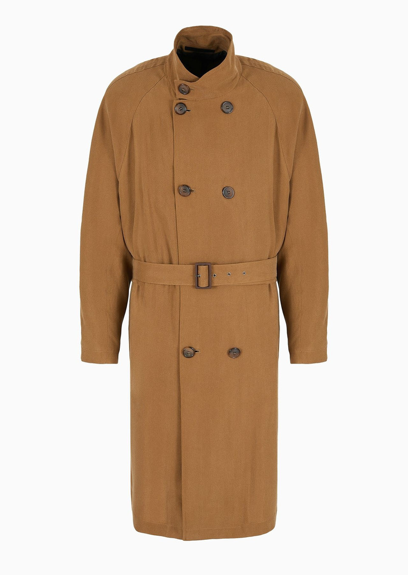 ASV cupro trench coat 1