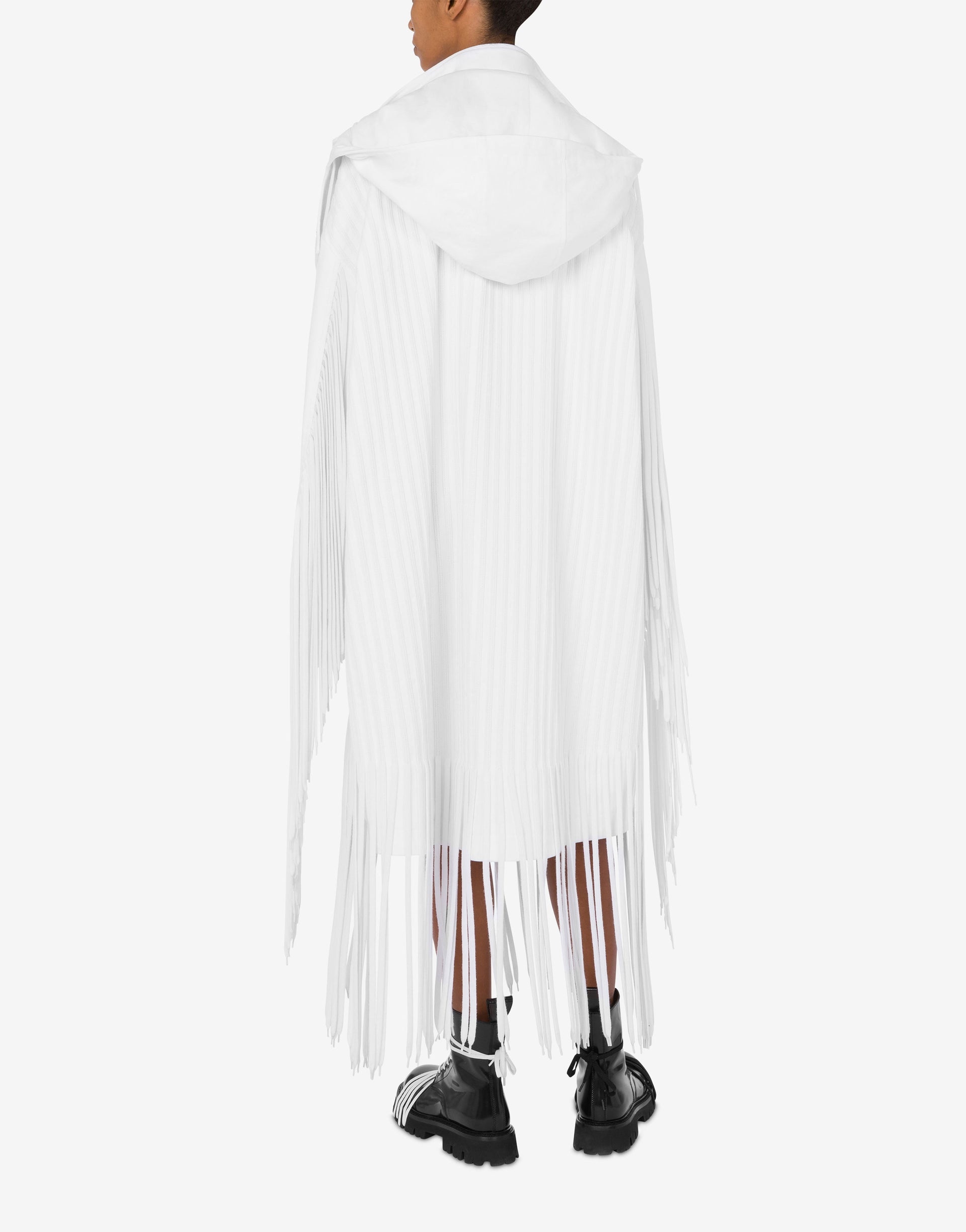 COTTON BULL COAT WITH FRINGES - 2