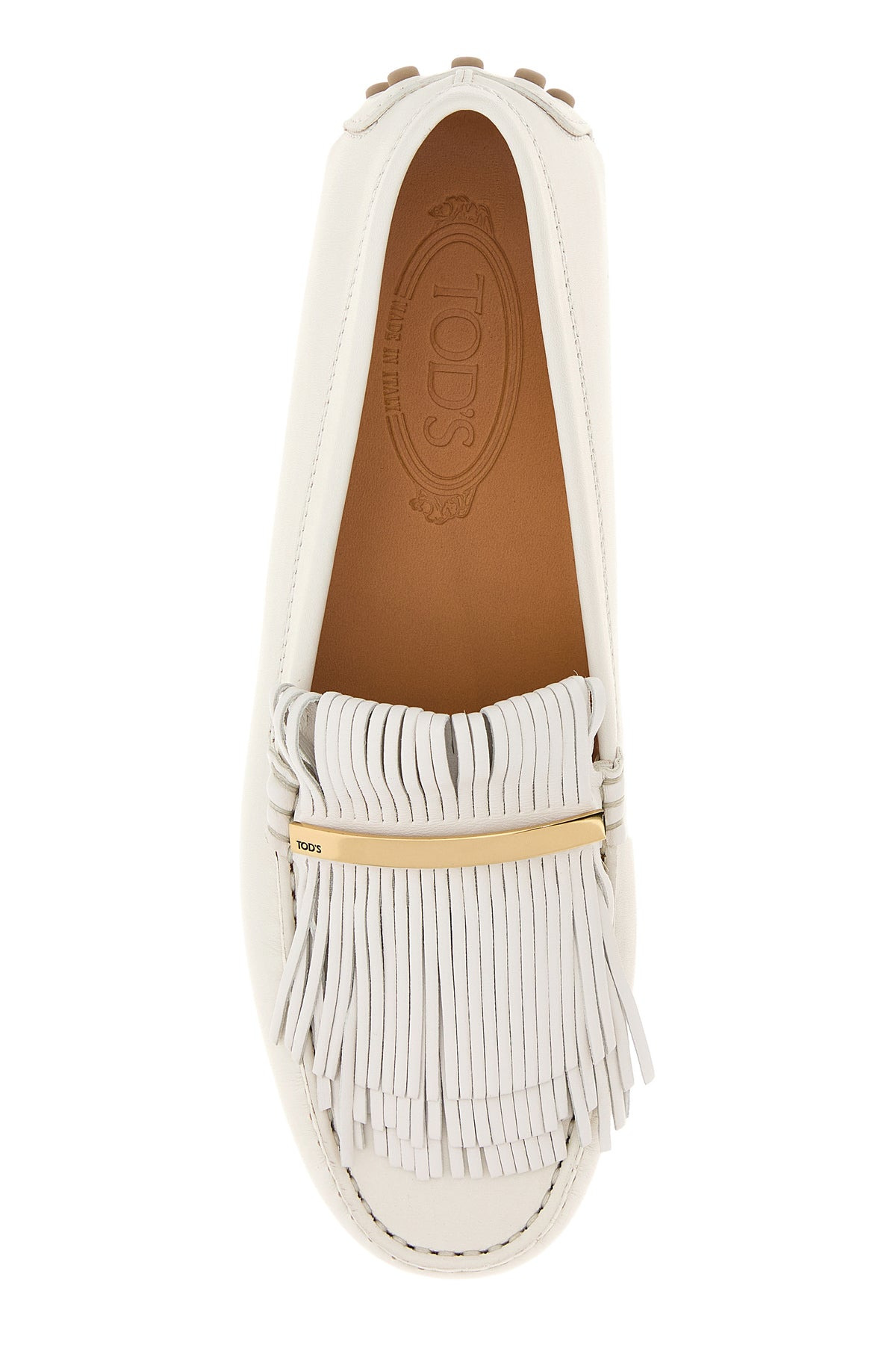 White leather loafers - 4
