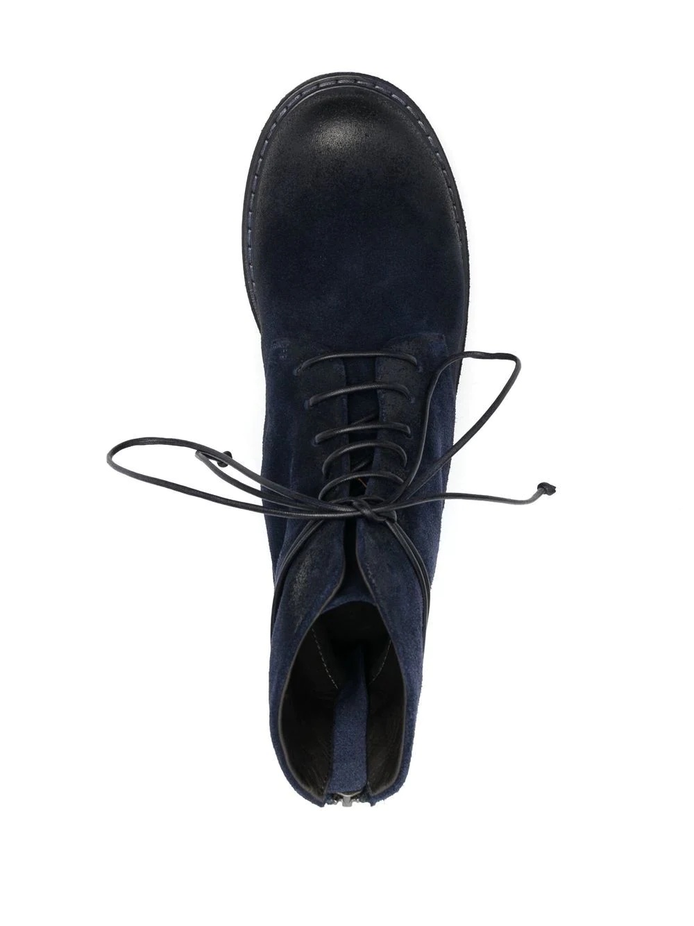 lace-up suede boots - 4
