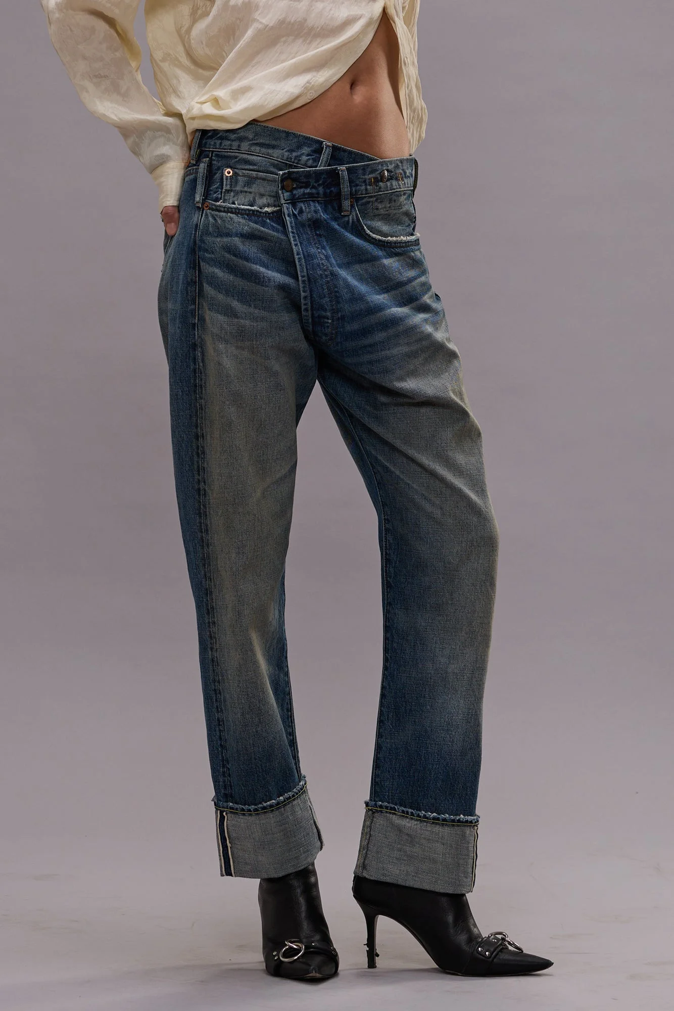 CUFFED CROSSOVER JEAN - 1