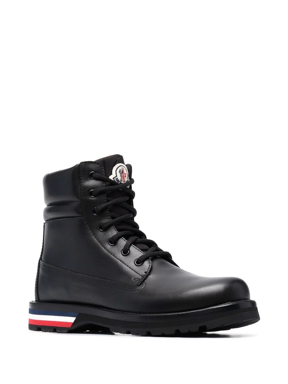 logo-patch lace-up boots - 2