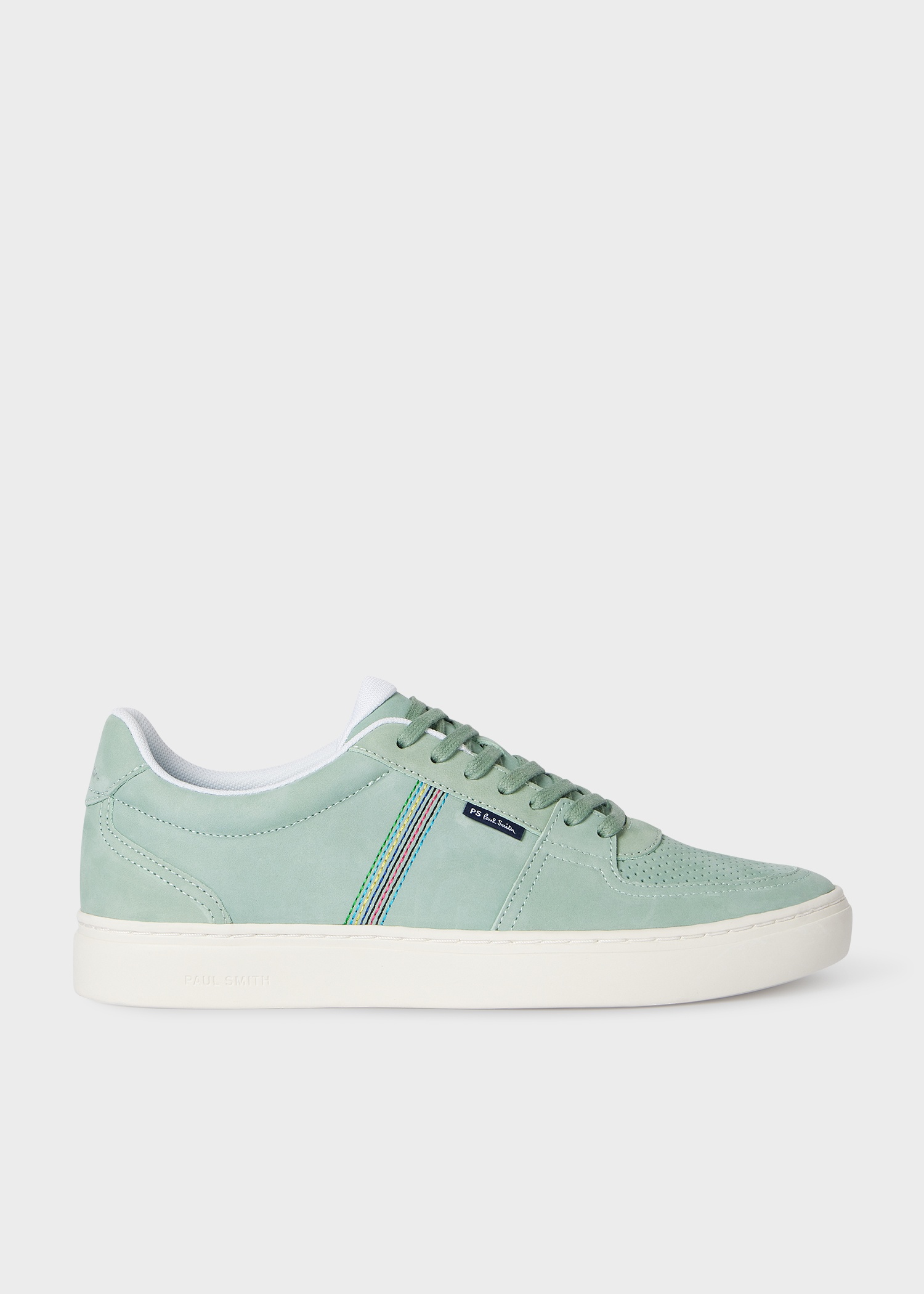 Mint Green Nubuck 'Margate' Trainers - 1