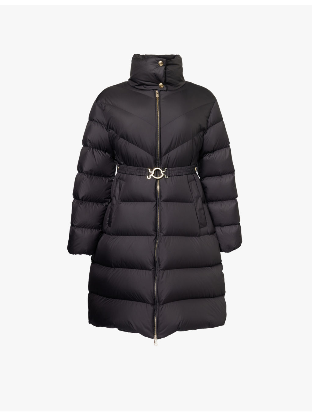 Brou Long brand-patch regular-fit shell coat - 1