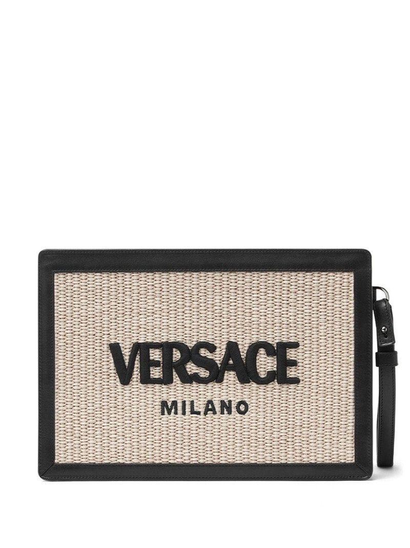 Milano raffia clutch bag - 1