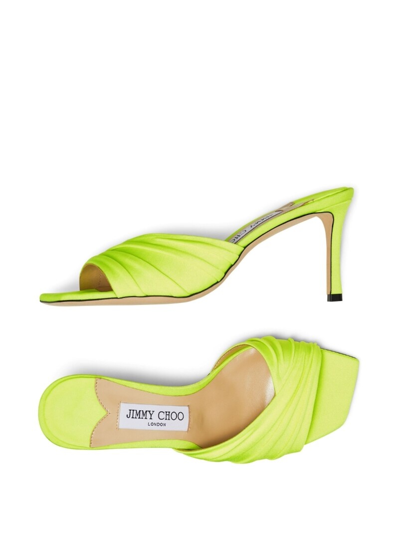 Basil 75mm open-toe mules - 4