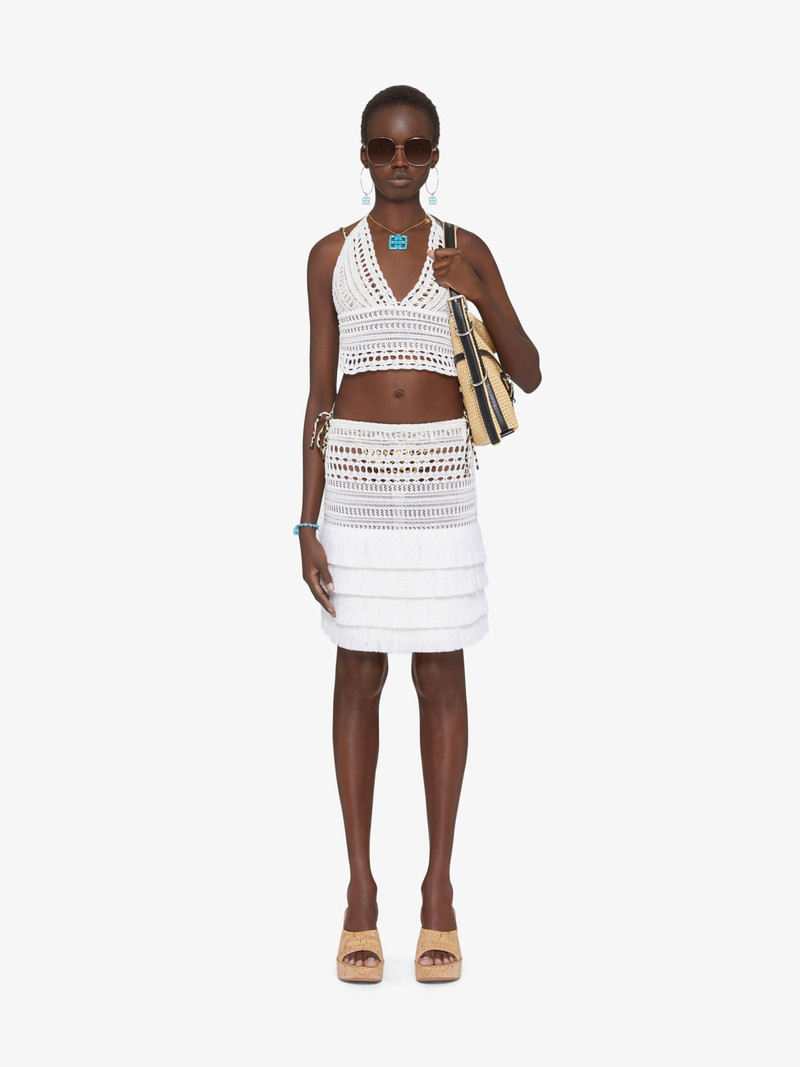 Givenchy TOP IN CROCHET WITH 4G DETAIL outlook
