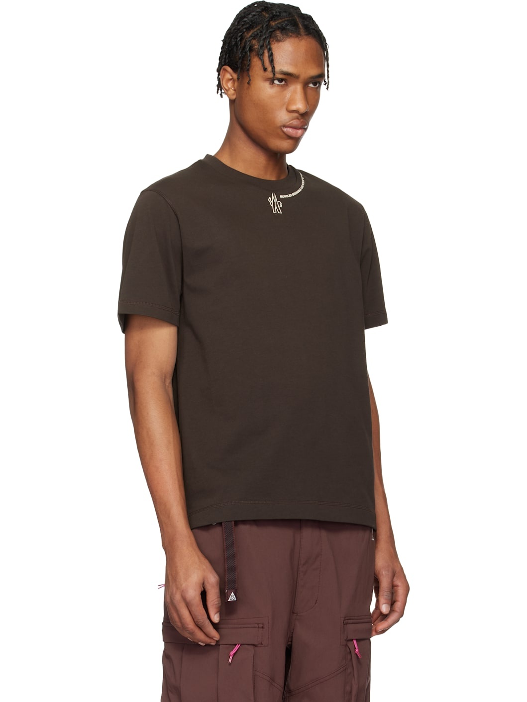 Brown Logo Cotton T-shirt - 2