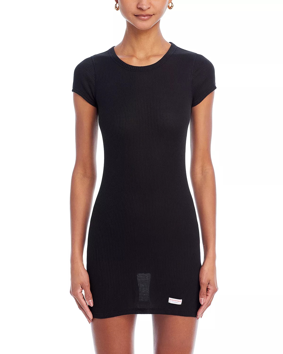 Short Sleeve Crewneck Dress - 4