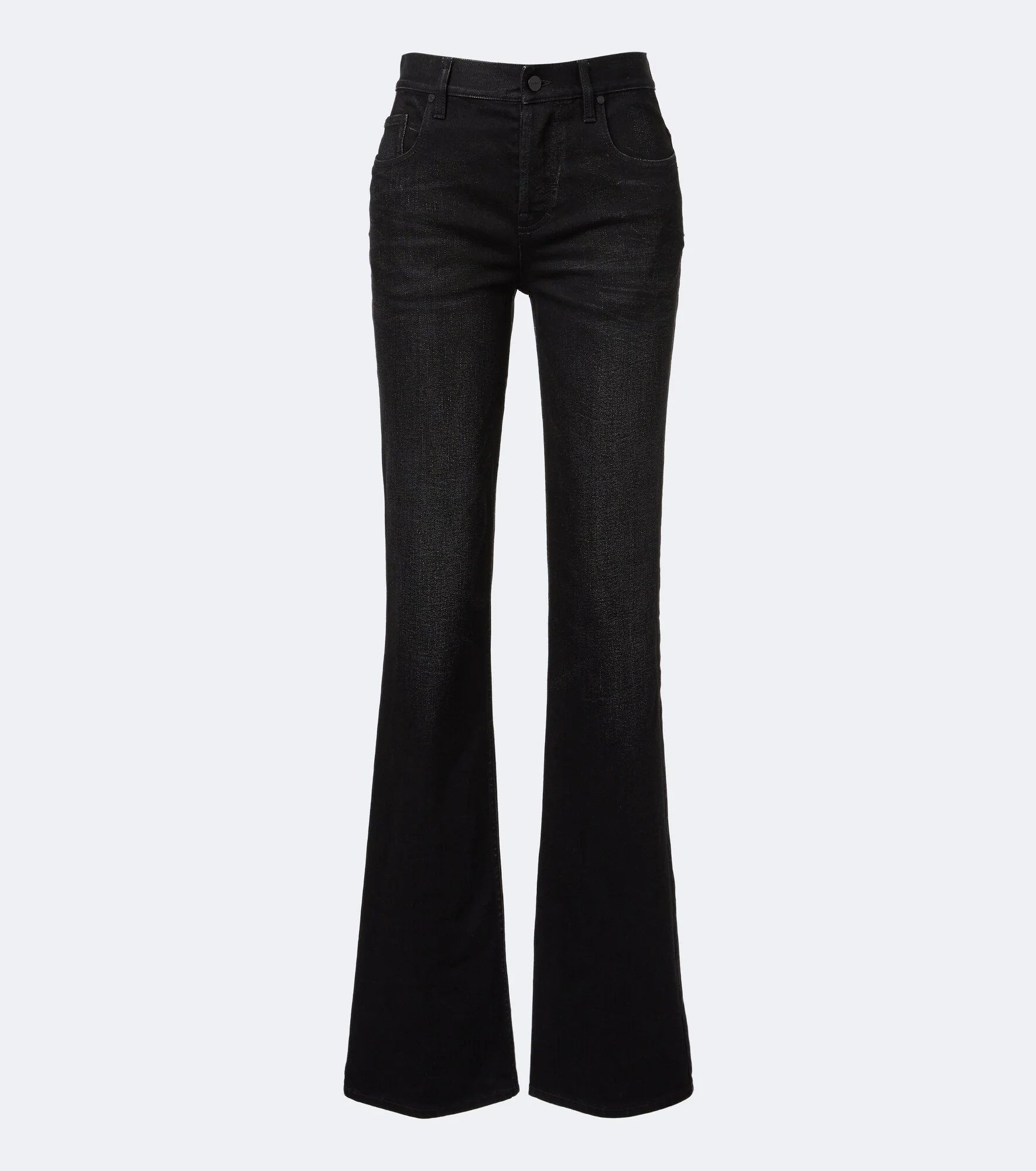 Mid-rise flared jeans - 1