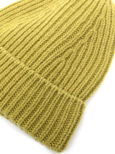 Rick Owens ribbed turn-up beanie outlook