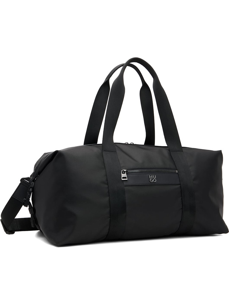 HUGO Black Logo Hardware Duffle Bag outlook