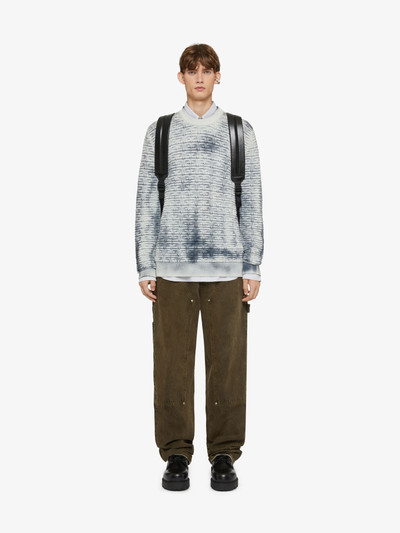 Givenchy SWEATER IN 4G WOOL WITH OVERDYED EFFECT outlook
