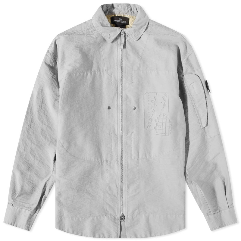 Stone Island Shadow Project Cotton Nylon Printed Shirt Jacket 1