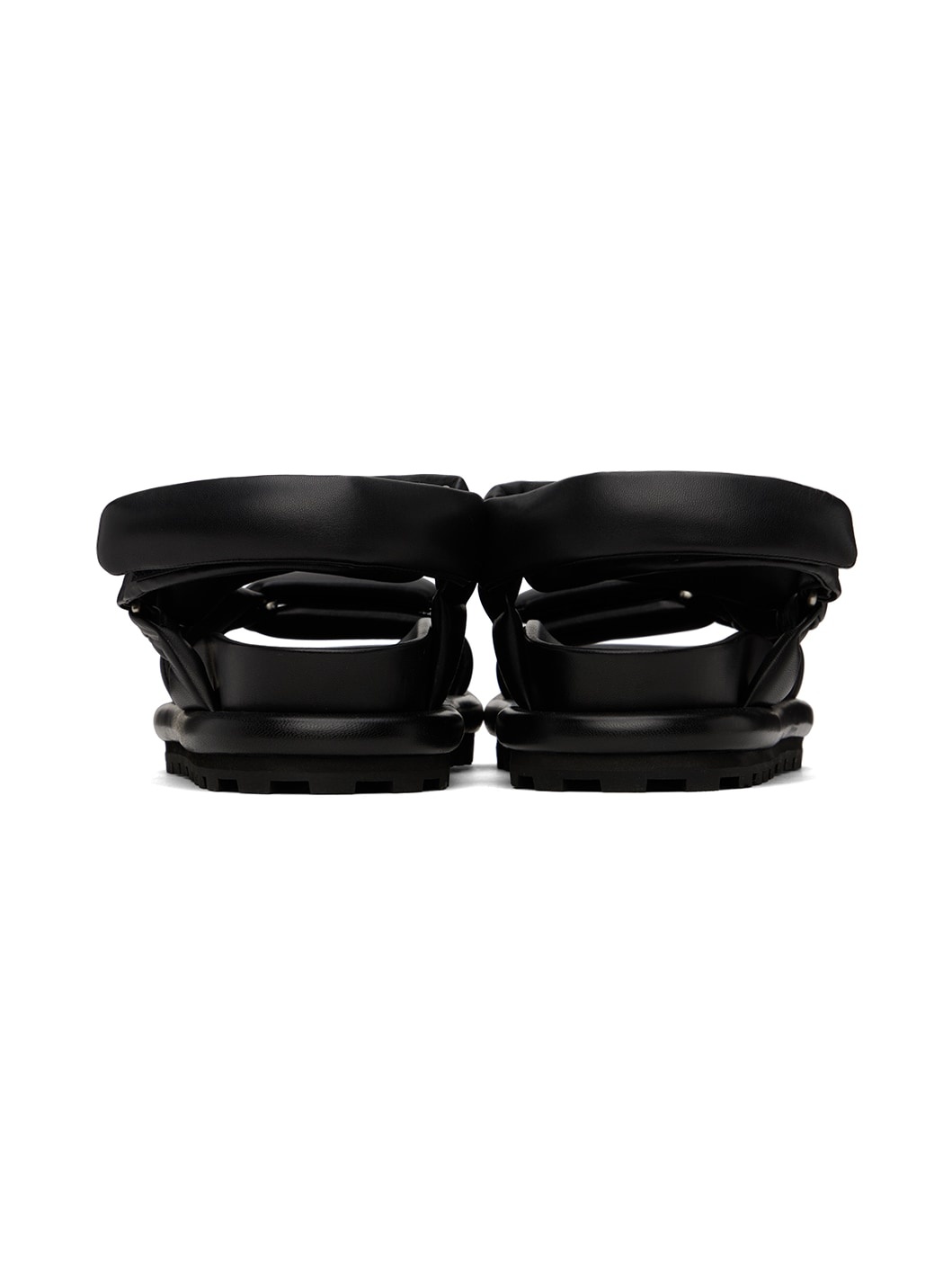 Black Padded Sandals - 2