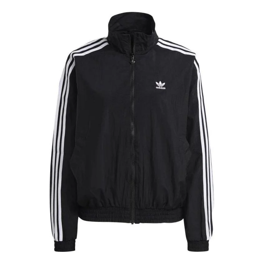 (WMNS) adidas Adicolor Classics Japona Track Top Asia Sizing 'Black White' GN2928 - 1