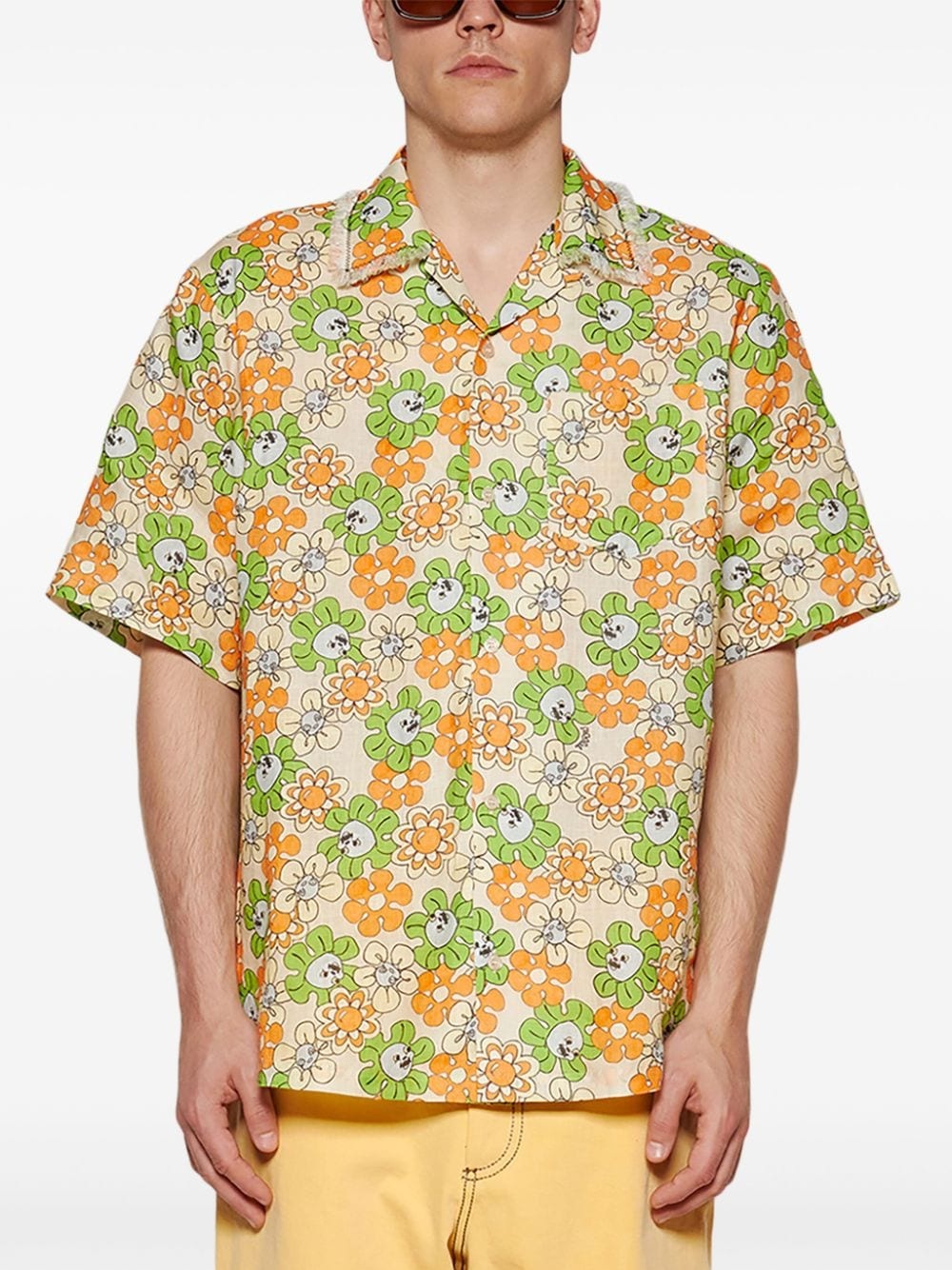 floral-print shirt - 3