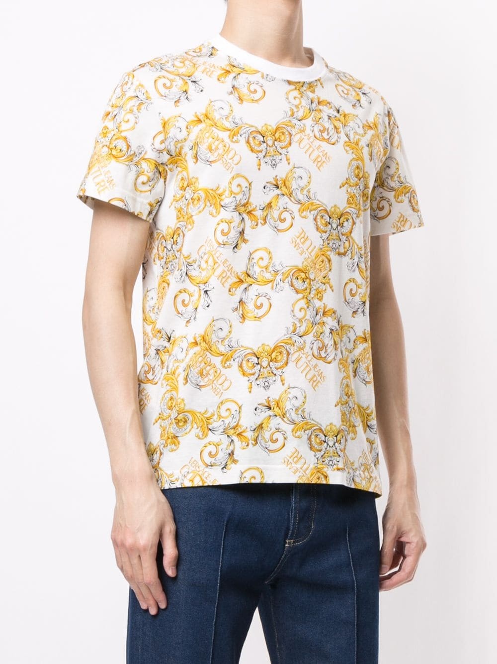 baroque-print polo shirt - 3