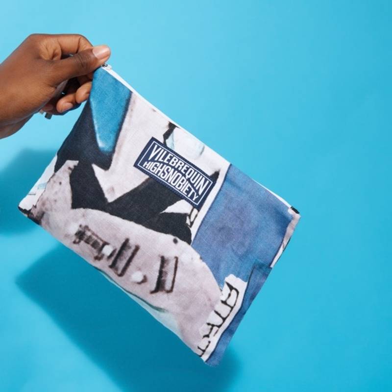 Linen Beach Pouch Californian Pool Dogtown - Vilebrequin x Highsnobiety 1