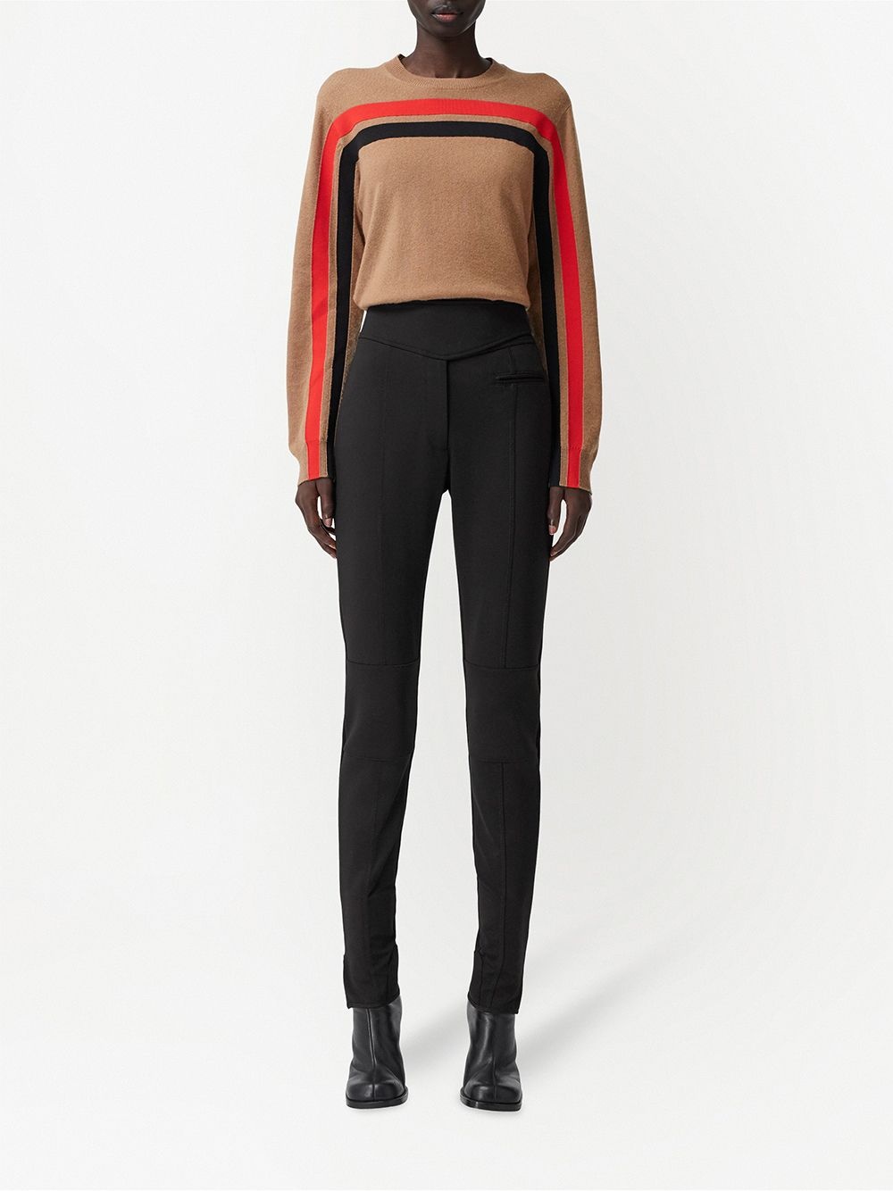 stretch crepe jersey neoprene jodhpurs - 3
