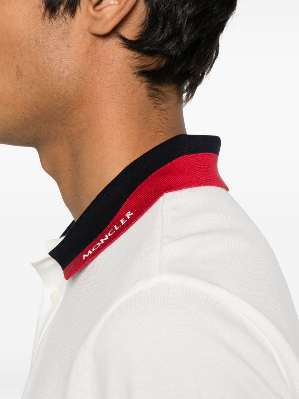 embroidered-logo piqué polo shirt - 4