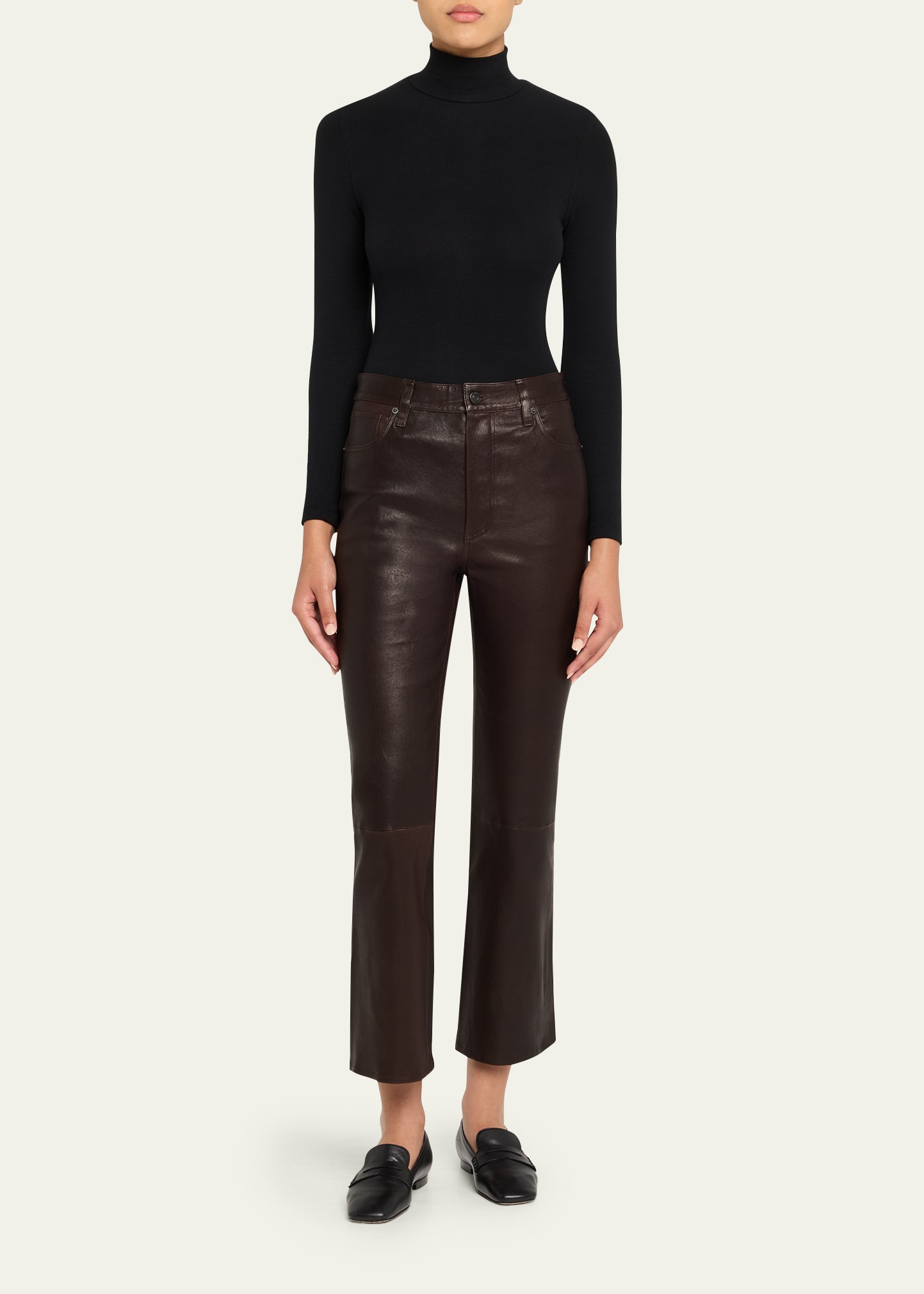 The Leather Reboot Crop Jeans - 2
