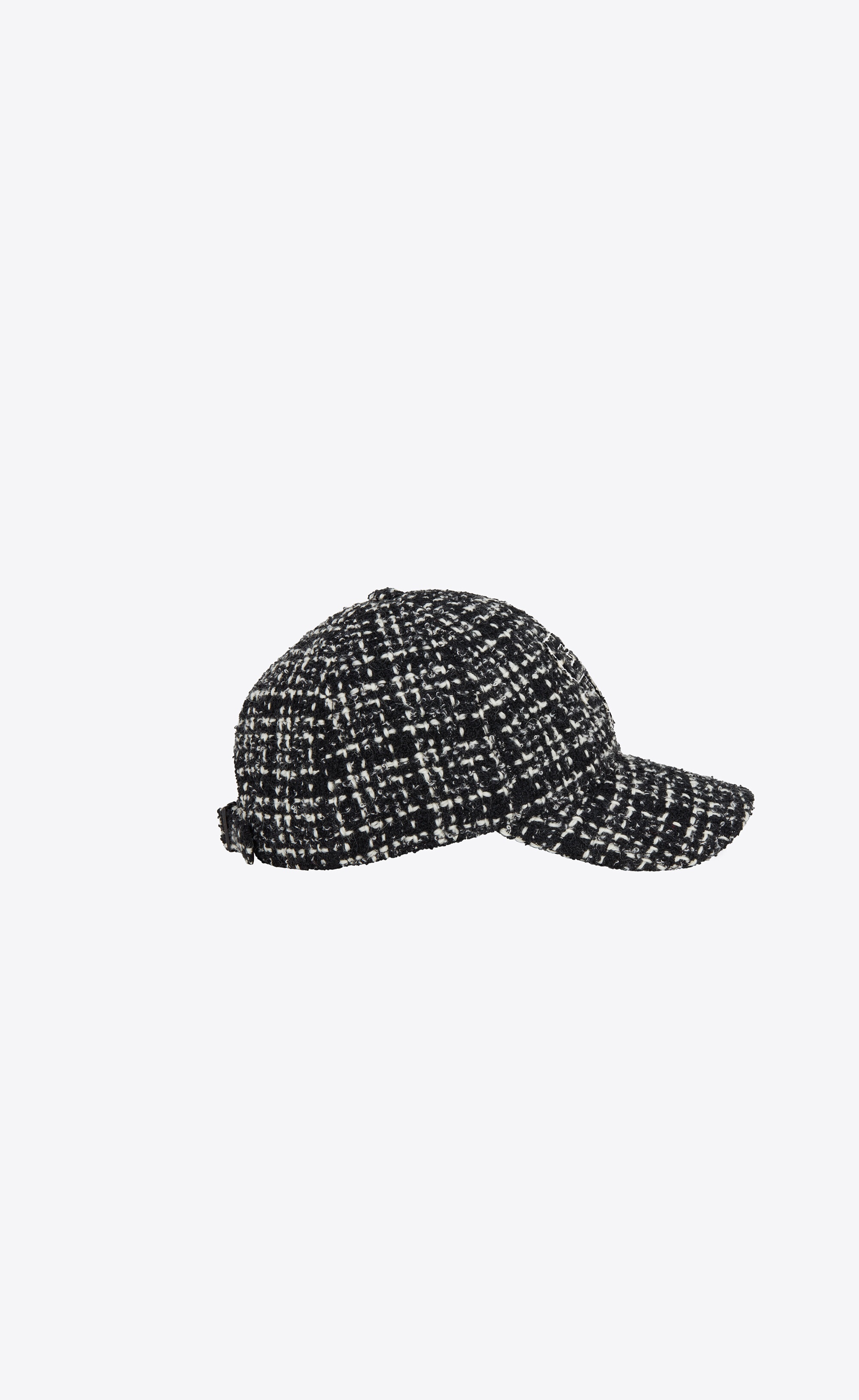 sl baseball cap in checked tweed wool - 3
