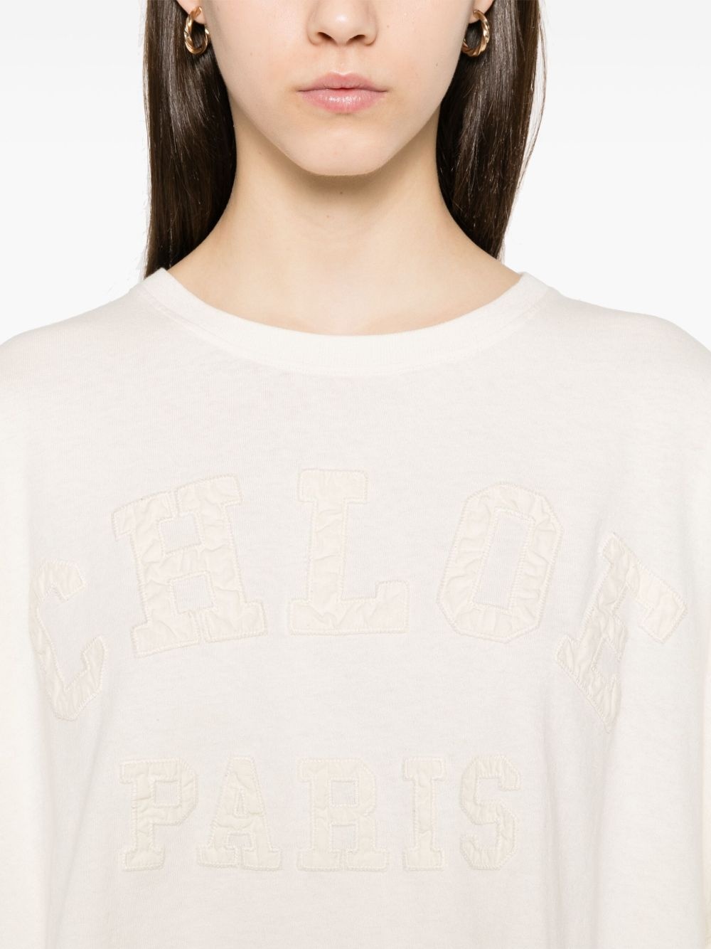 logo-appliqué T-shirt - 5