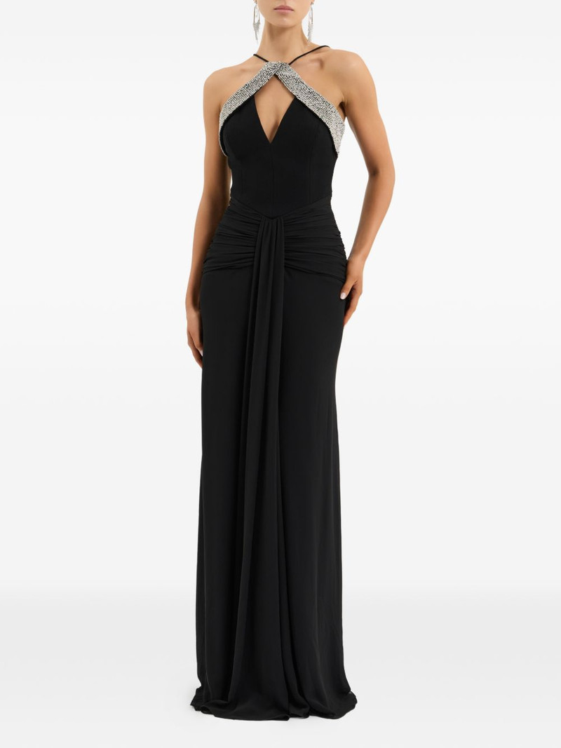 REBECCA VALLANCE Astros embellished V-neck maxi dress outlook
