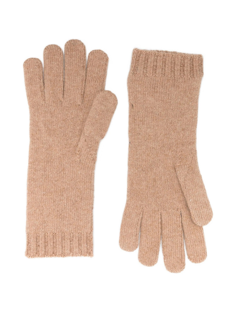 Ralph Lauren Ralph Lauren Cable-knit Logo-embroidered Gloves outlook