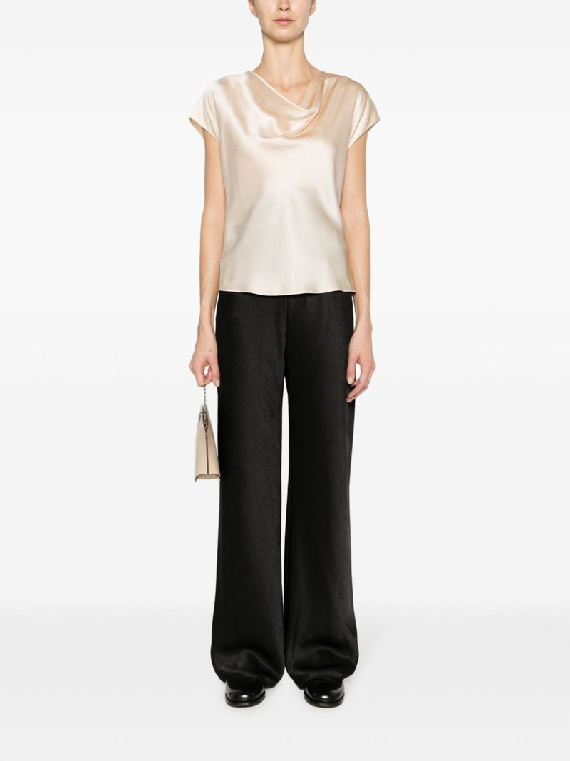 Vince cowl-neck silk blouse outlook