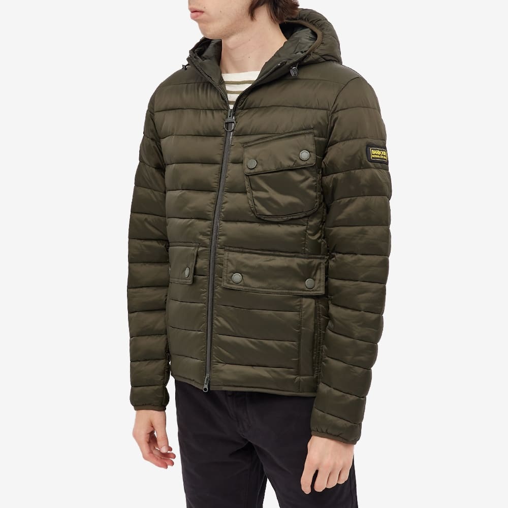 Barbour International Ouston Hooded Quilt Jacket - 5