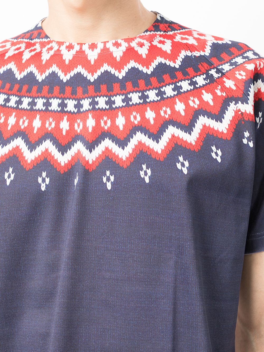 Nordic style-panel T-shirt - 5