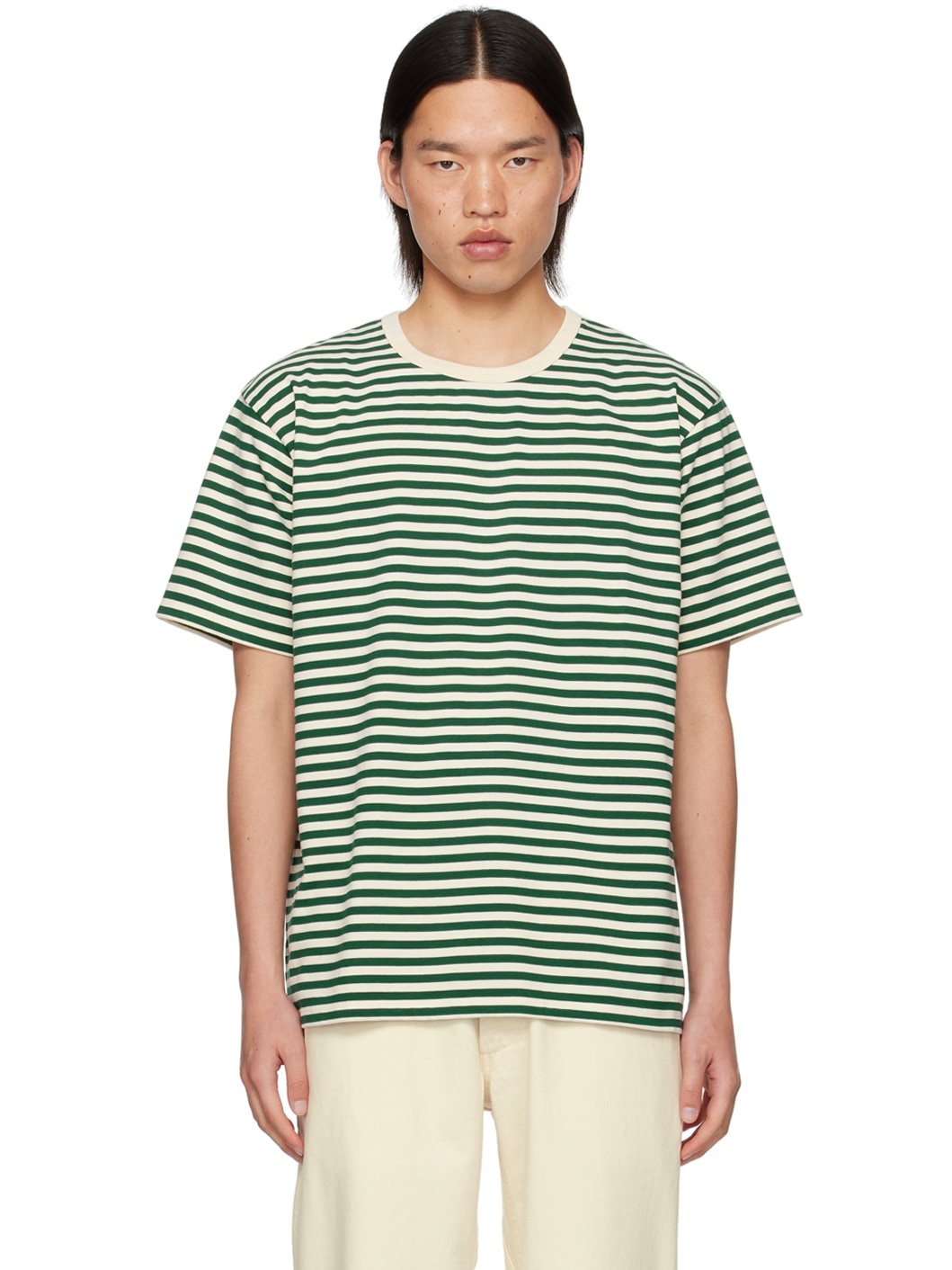 Green & Beige COOLMAX T-Shirt - 1