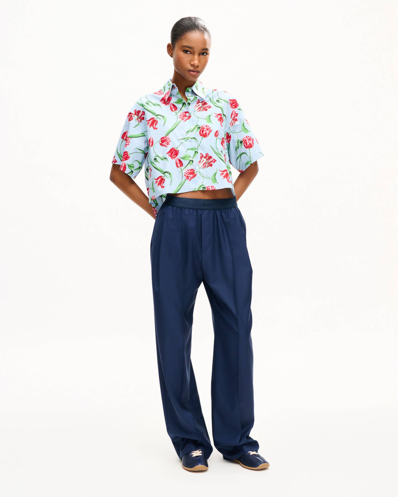KENZO 'KENZO Tulip' short sleeve shirt in cotton poplin outlook