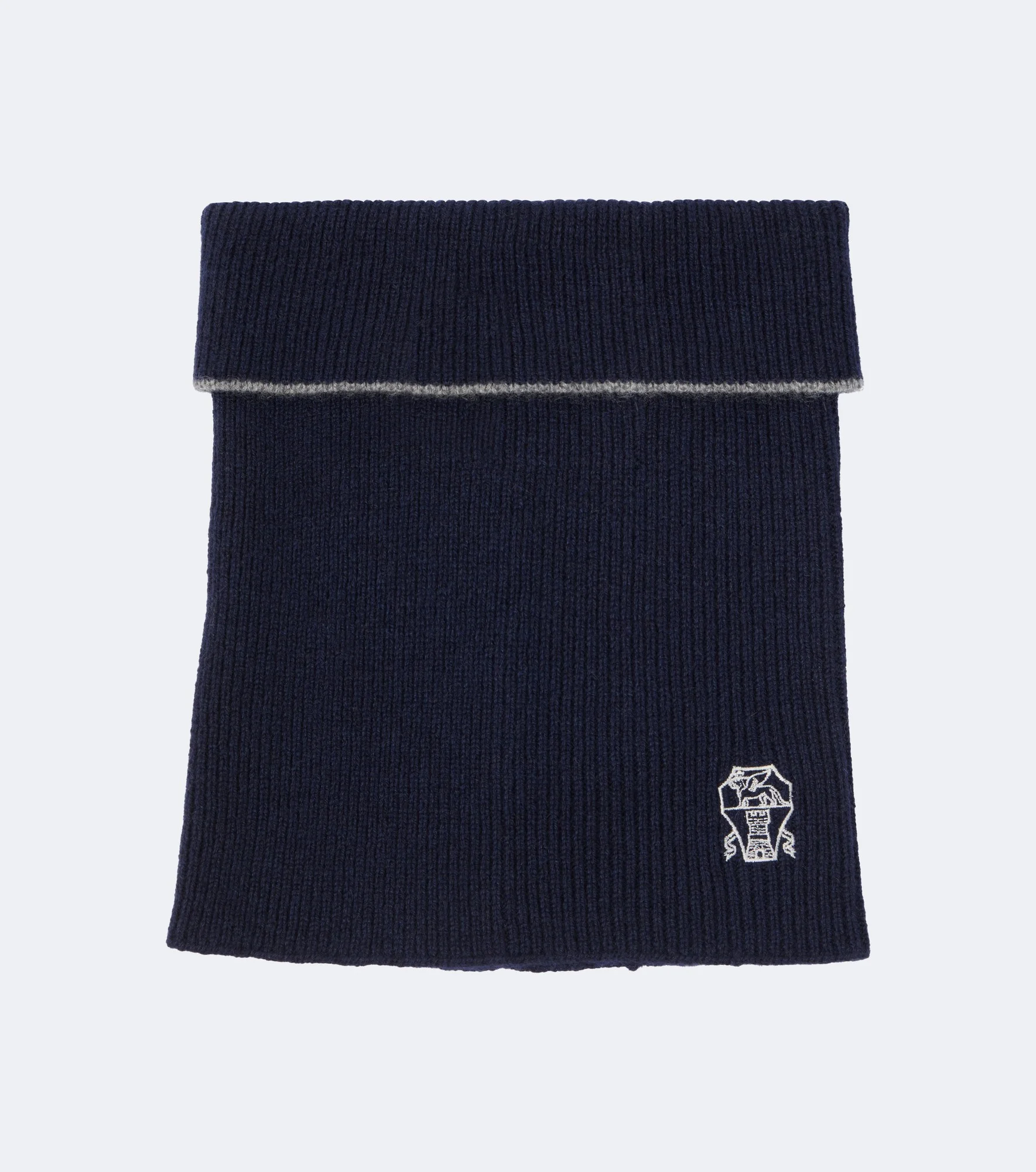 Logo cashmere snood - 1