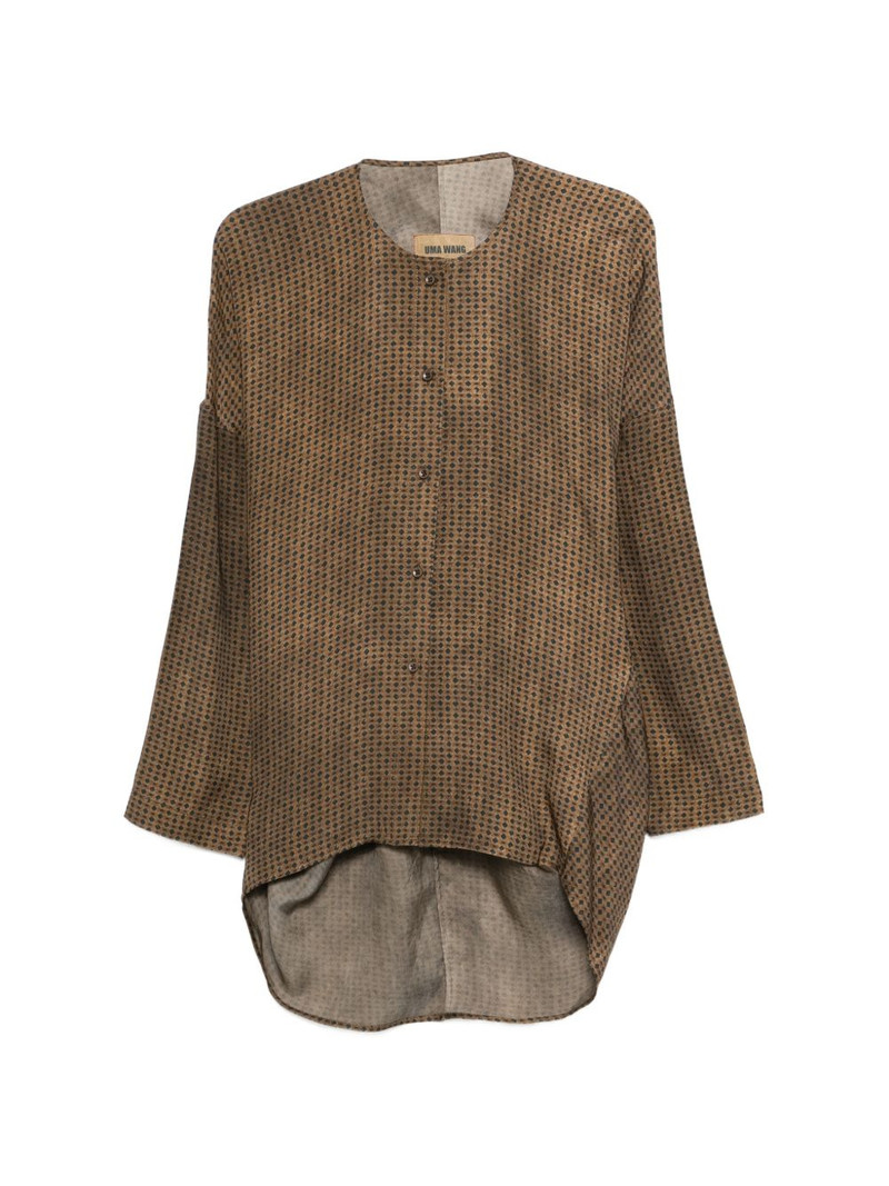 Tate geometric-pattern shirt 1