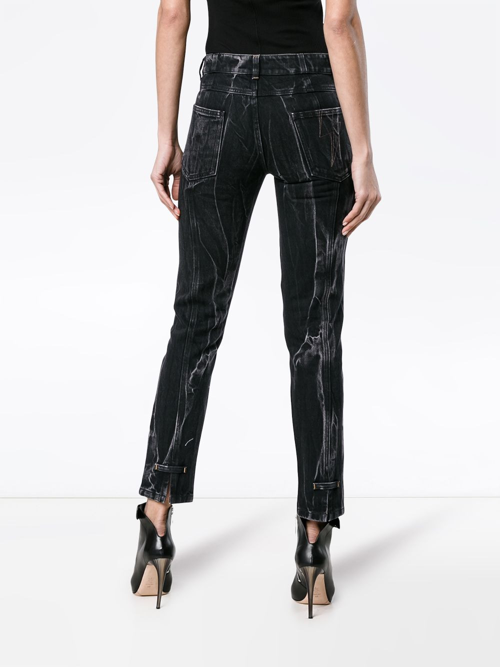 marble slim fit jeans - 4