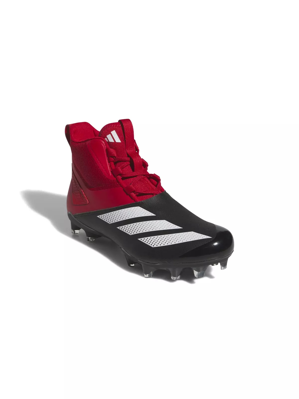 Adizero Chaos "Team Power Red 2/Ftwr White/Core Black" Unisex Linemen Football Cleat - 3