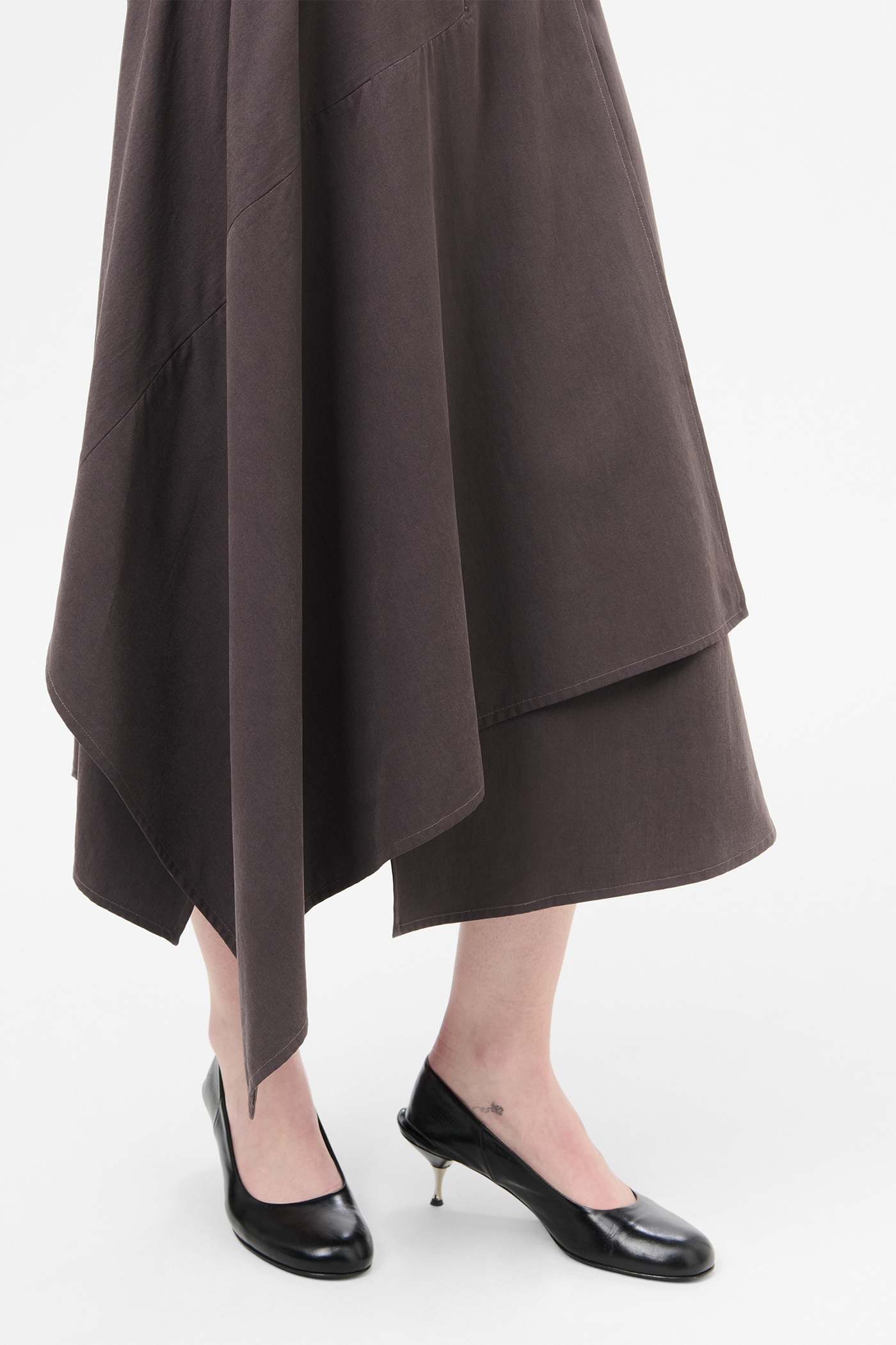 Spinnaker Skirt Chocolate Plum Rustic Lyocell - 5