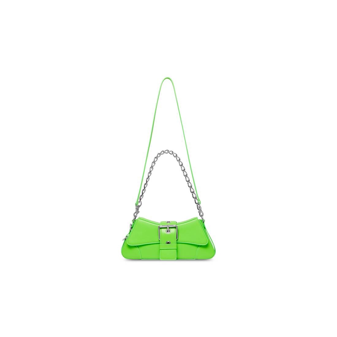 Women's Lindsay Small Shoulder Bag With Strap  in Bright Green - 7