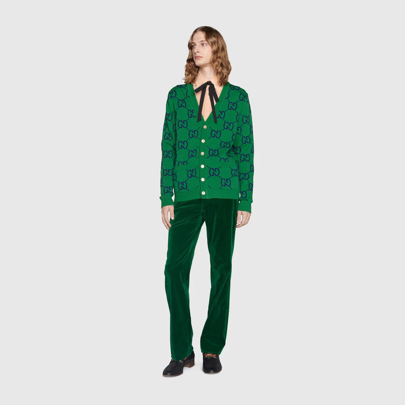 GUCCI GG knit cardigan outlook