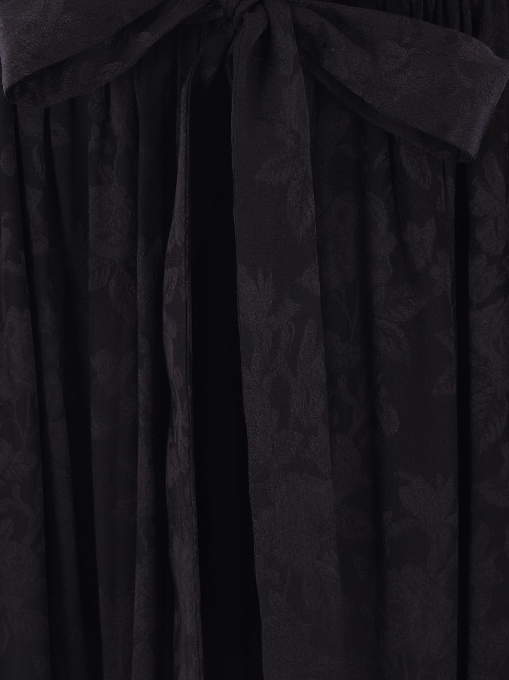 floral-jacquard gathered skirt - 4